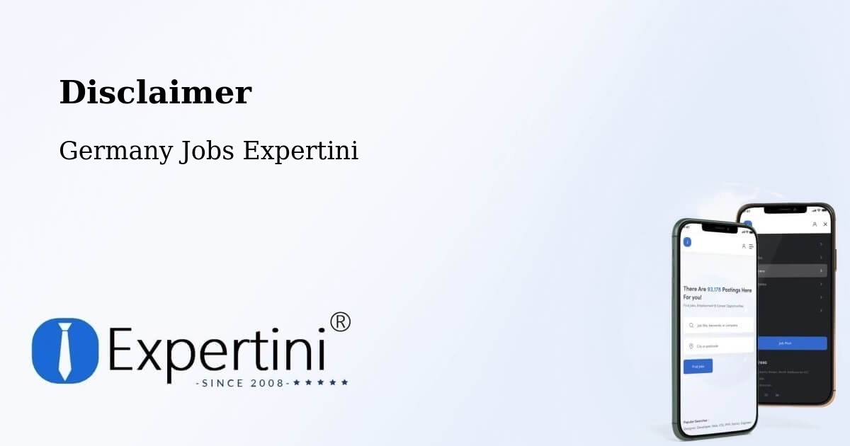 Disclaimer – Schopfheim - Germany Jobs Expertini